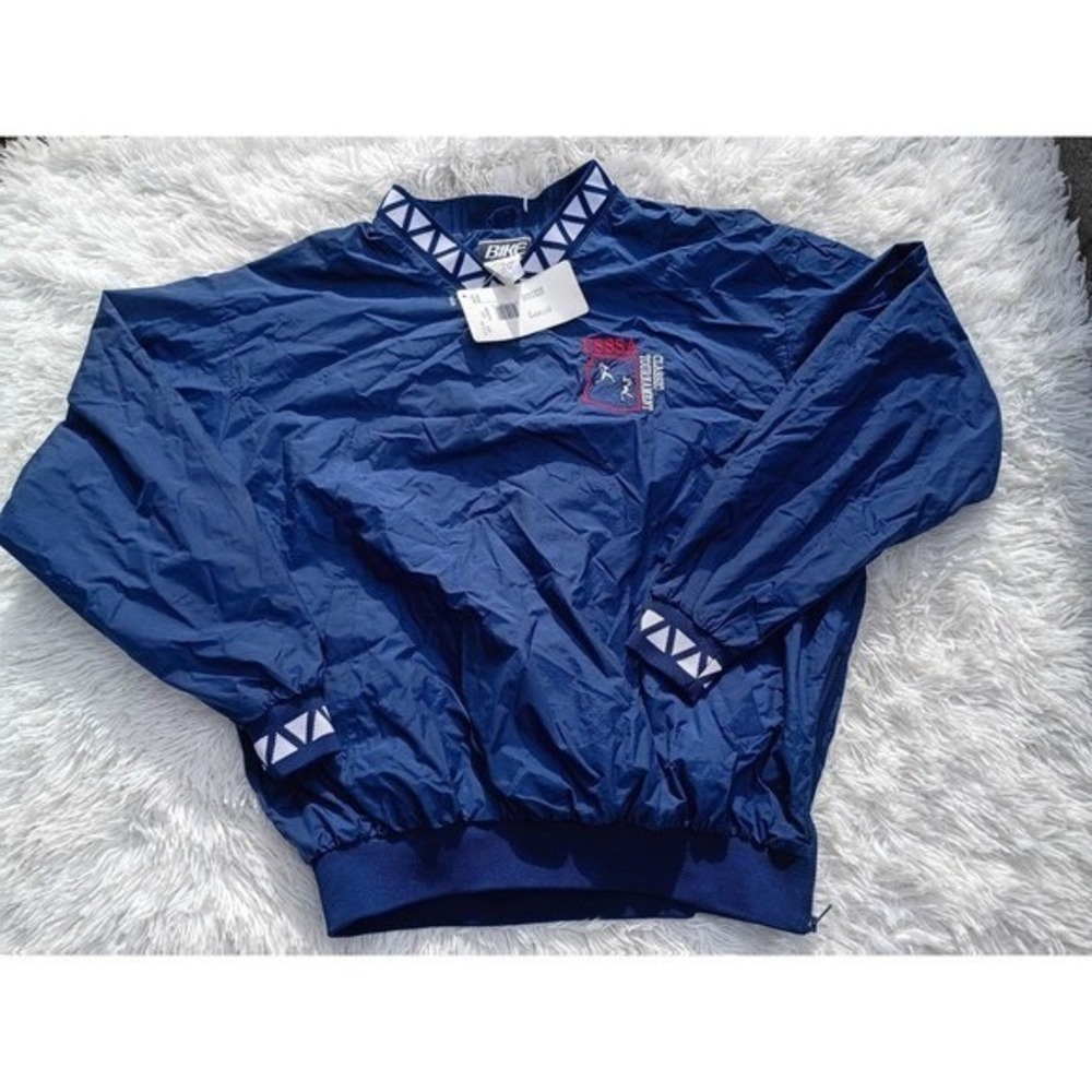 BIKE Classic Tournament‎ USSSA Mens XL Navy Blue Nylon Windbreaker Jacket